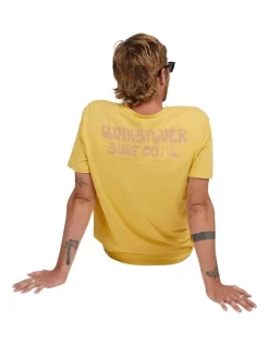 Quiksilver Days Off Short Sleeve T-Shirt In Ochre -Quiksilver 959122720 3 720x928