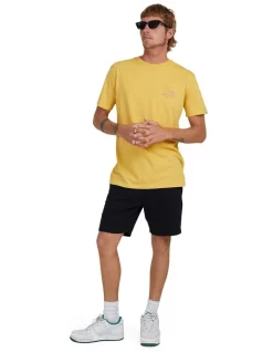 Quiksilver Days Off Short Sleeve T-Shirt In Ochre -Quiksilver 959122720 4 720x928
