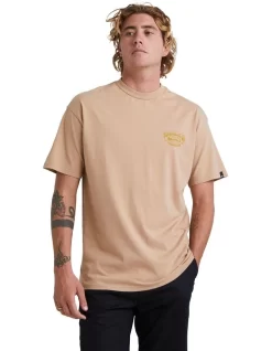 Quiksilver Arch The Soul Short Sleeve T-Shirt In Tannin