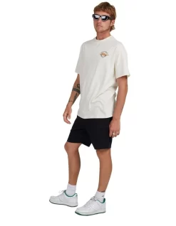 Quiksilver Lost Tracks Short Sleeve T-Shirt In Birch -Quiksilver 959123080 2 720x928