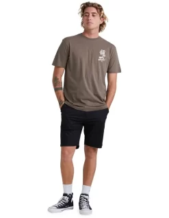 Quiksilver No Vacancy Short Sleeve T-Shirt In Chocolate Chip -Quiksilver 959123260 5 720x928