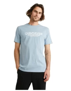 Quiksilver Omni Check Short Sleeve T-Shirt In Blue