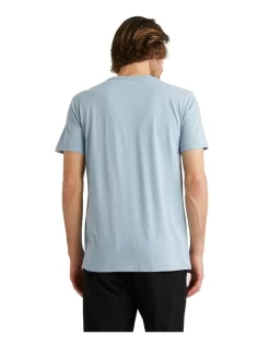 Quiksilver Omni Check Short Sleeve T-Shirt In Blue -Quiksilver 959123530 3 720x928