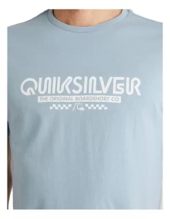 Quiksilver Omni Check Short Sleeve T-Shirt In Blue -Quiksilver 959123530 4 720x928