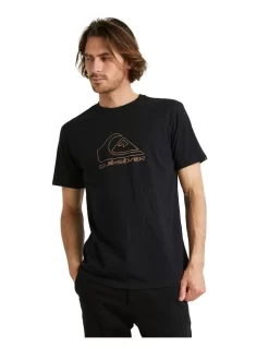Quiksilver Outer Line Short Sleeve T-Shirt In Black