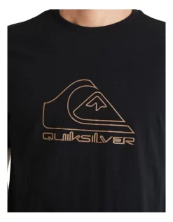 Quiksilver Outer Line Short Sleeve T-Shirt In Black -Quiksilver 959123620 4 720x928