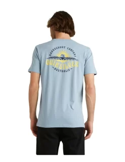 Quiksilver Burning Sun Short Sleeve T-Shirt In Pale Blue -Quiksilver 959123800 3 720x928