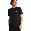 Quiksilver Clean Lines Short Sleeve T-Shirt In Black -Quiksilver 959123890 1 720x928