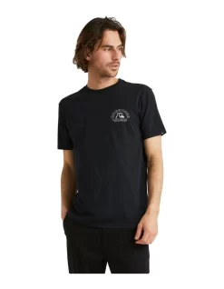 Quiksilver Clean Lines Short Sleeve T-Shirt In Black