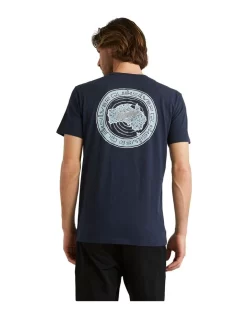 Quiksilver Global Beats Short Sleeve T-Shirt In Navy -Quiksilver 959123980 3 720x928