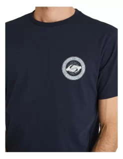 Quiksilver Global Beats Short Sleeve T-Shirt In Navy -Quiksilver 959123980 4 720x928