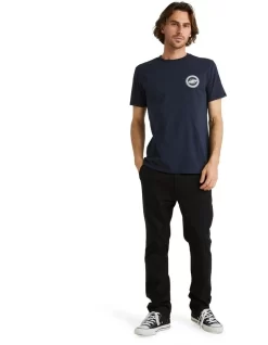 Quiksilver Global Beats Short Sleeve T-Shirt In Navy -Quiksilver 959123980 6 720x928