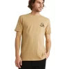 Quiksilver Mellow Out Short Sleeve T-Shirt In Sand -Quiksilver 959124160 1 720x928