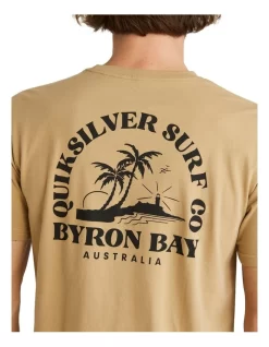 Quiksilver Mellow Out Short Sleeve T-Shirt In Sand -Quiksilver 959124160 5 720x928