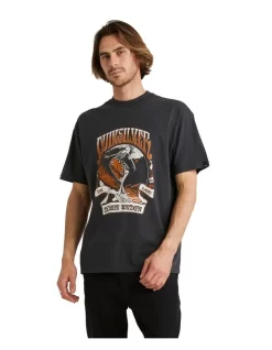 Quiksilver Heavy Water Short Sleeve T-Shirt In Black