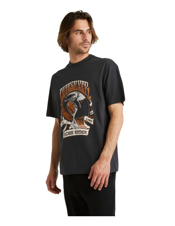 Quiksilver Heavy Water Short Sleeve T-Shirt In Black 4 Quiksilver Heavy Water Short Sleeve T-Shirt In Black - Image 2