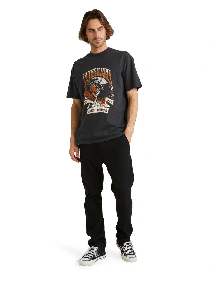 Quiksilver Heavy Water Short Sleeve T-Shirt In Black 7 Quiksilver Heavy Water Short Sleeve T-Shirt In Black - Image 5