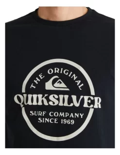 Quiksilver Circled Short Sleeve T-Shirt In Black -Quiksilver 959124610 4 720x928