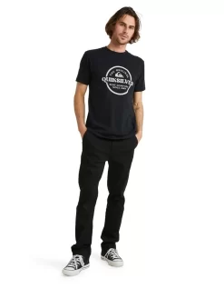 Quiksilver Circled Short Sleeve T-Shirt In Black -Quiksilver 959124610 5 720x928