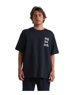 Stab X Quiksilver T-Shirt In Black