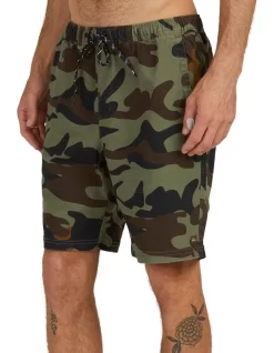 Quiksilver Waterman Cabo Shore Elasticated Shorts In Green -Quiksilver 960607540 4 720x928