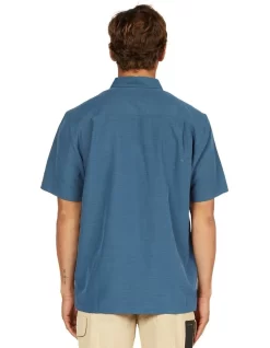 Quiksilver Waterman Centinela Short Sleeve Shirt In Midnight Navy -Quiksilver 960607630 4 720x928