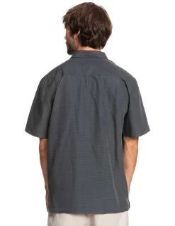 Quiksilver Waterman Centinela Short Sleeve Shirt In Black -Quiksilver 960607720 3 720x928