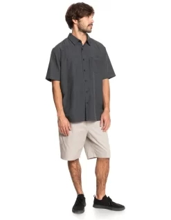 Quiksilver Waterman Centinela Short Sleeve Shirt In Black -Quiksilver 960607720 5 720x928