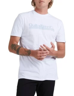 Quiksilver All Lined Up Tee In White -Quiksilver 962623900 3 720x928