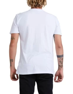 Quiksilver All Lined Up Tee In White -Quiksilver 962623900 4 720x928