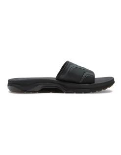 Quiksilver Mathodic Recovery Slider Sandals In Black