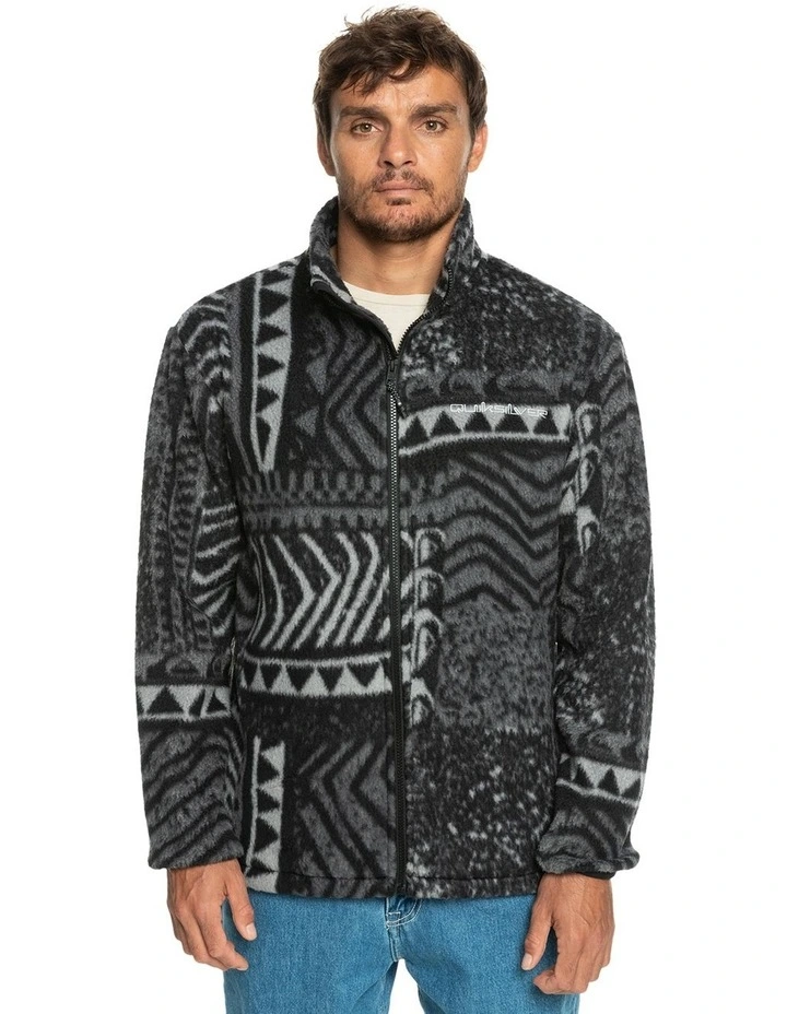 Quiksilver Clean Coasts Zip-Up Hoodie In Black 6 Quiksilver Clean Coasts Zip-Up Hoodie In Black - Image 4