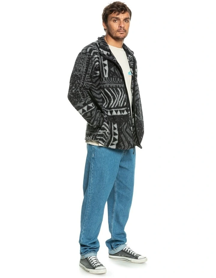 Quiksilver Clean Coasts Zip-Up Hoodie In Black 8 Quiksilver Clean Coasts Zip-Up Hoodie In Black - Image 6