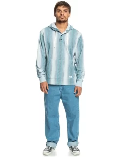 Quiksilver Baja Henley Hoodie In Blue -Quiksilver 977984650 4 720x928