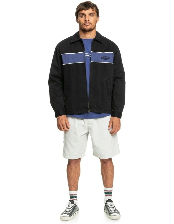 Quiksilver Ancestral Vibe Hooded Twill Jacket In Black 8 Quiksilver Ancestral Vibe Hooded Twill Jacket In Black - Image 6