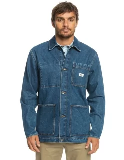 Quiksilver Legendary Worker Denim Jacket In Blue -Quiksilver 977985370 4 720x928