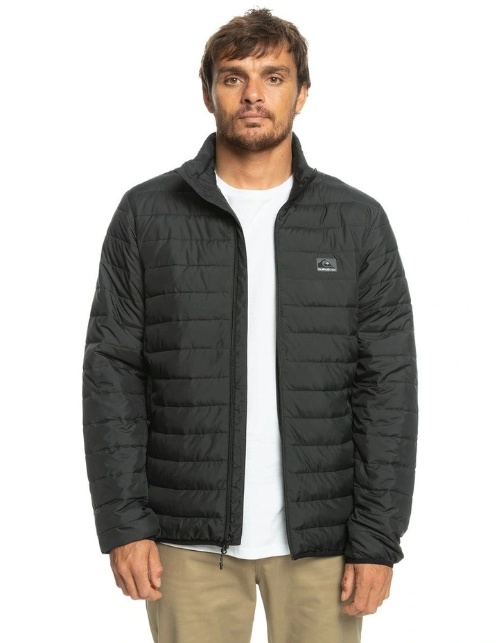 Quiksilver Scaly Puffer Jacket In Black 3 Quiksilver Scaly Puffer Jacket In Black
