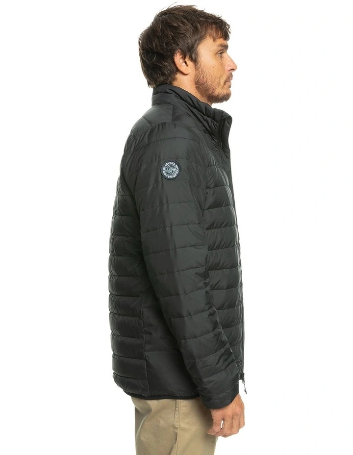 Quiksilver Scaly Puffer Jacket In Black 5 Quiksilver Scaly Puffer Jacket In Black - Image 3