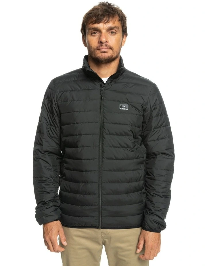 Quiksilver Scaly Puffer Jacket In Black 6 Quiksilver Scaly Puffer Jacket In Black - Image 4