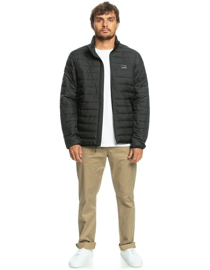Quiksilver Scaly Puffer Jacket In Black 8 Quiksilver Scaly Puffer Jacket In Black - Image 6