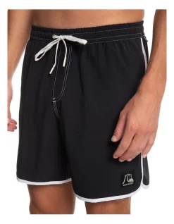 Quiksilver Original Scallop Swim Shorts In Black -Quiksilver 977985910 4 720x928