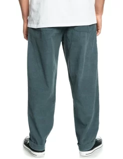 Quiksilver Cord Beach Cruiser Elasticated Corduroy Pants In Black -Quiksilver 977986720 2 720x928