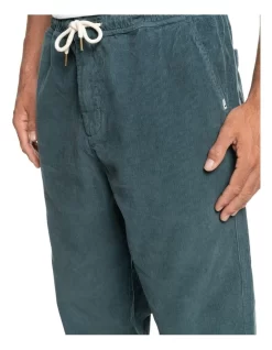 Quiksilver Cord Beach Cruiser Elasticated Corduroy Pants In Black -Quiksilver 977986720 4 720x928