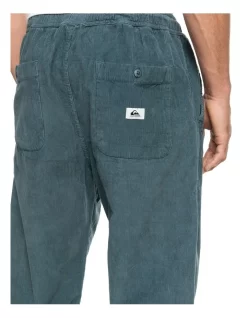 Quiksilver Cord Beach Cruiser Elasticated Corduroy Pants In Black -Quiksilver 977986720 5 720x928
