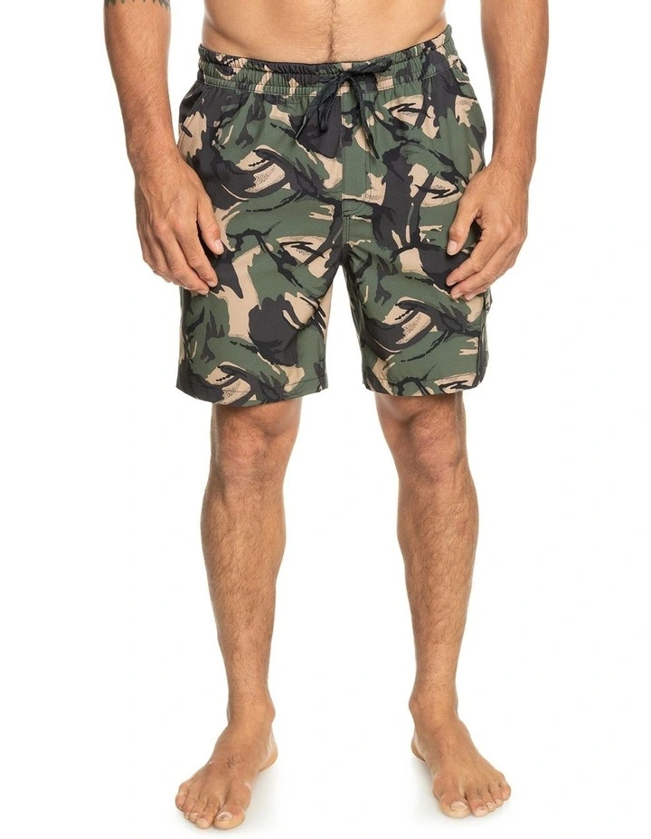 Quiksilver Taxer Cargo Amphibian Boardshorts In Brown 3 Quiksilver Taxer Cargo Amphibian Boardshorts In Brown