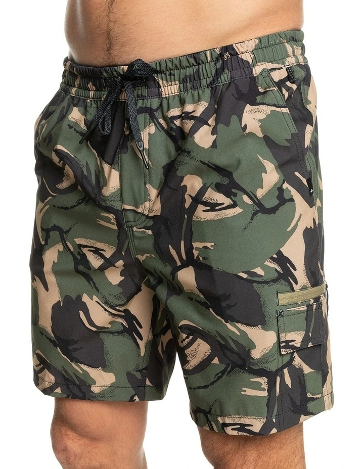 Quiksilver Taxer Cargo Amphibian Boardshorts In Brown 6 Quiksilver Taxer Cargo Amphibian Boardshorts In Brown - Image 4