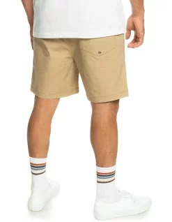 Quiksilver Taxer Elasticated Shorts In Brown -Quiksilver 977987890 2 720x928