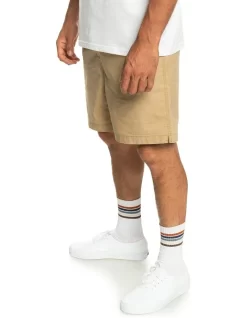 Quiksilver Taxer Elasticated Shorts In Brown -Quiksilver 977987890 3 720x928