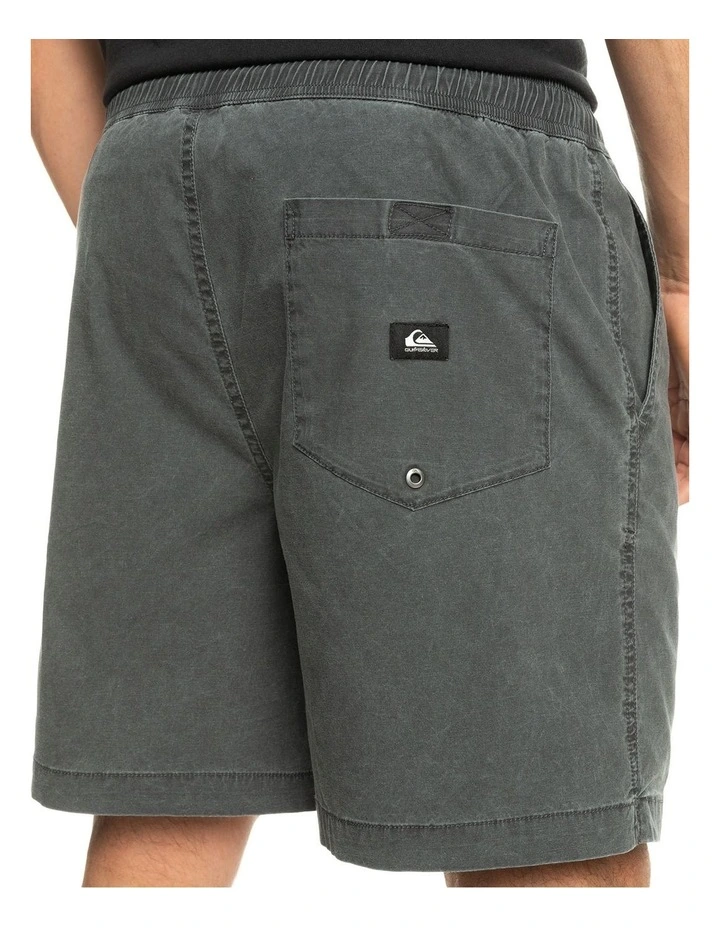 Quiksilver Taxer Elasticated Shorts In Black 7 Quiksilver Taxer Elasticated Shorts In Black - Image 5