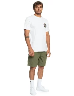 Quiksilver Cargo Taxer Elasticated Cargo Shorts In Green -Quiksilver 977988160 6 720x928
